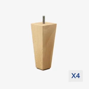 pieds pyramide 8 ou 15 cm naturel ou wenge
